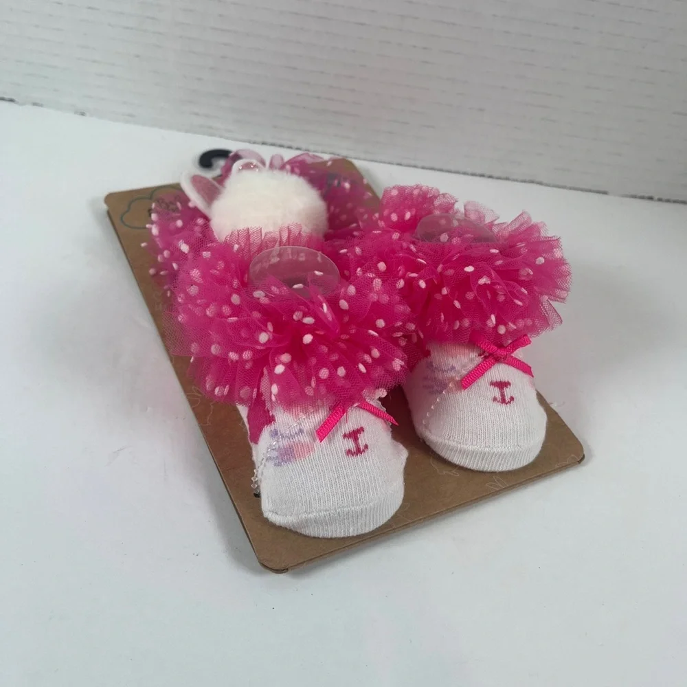 Baby Essentials Sock & Headband Set for girls BRAND NEW